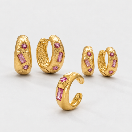 Pink Zirconia - Carmen Ear Stack Set