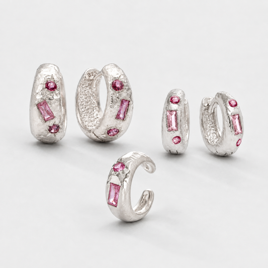 Pink Zirconia - Carmen Ear Stack Set