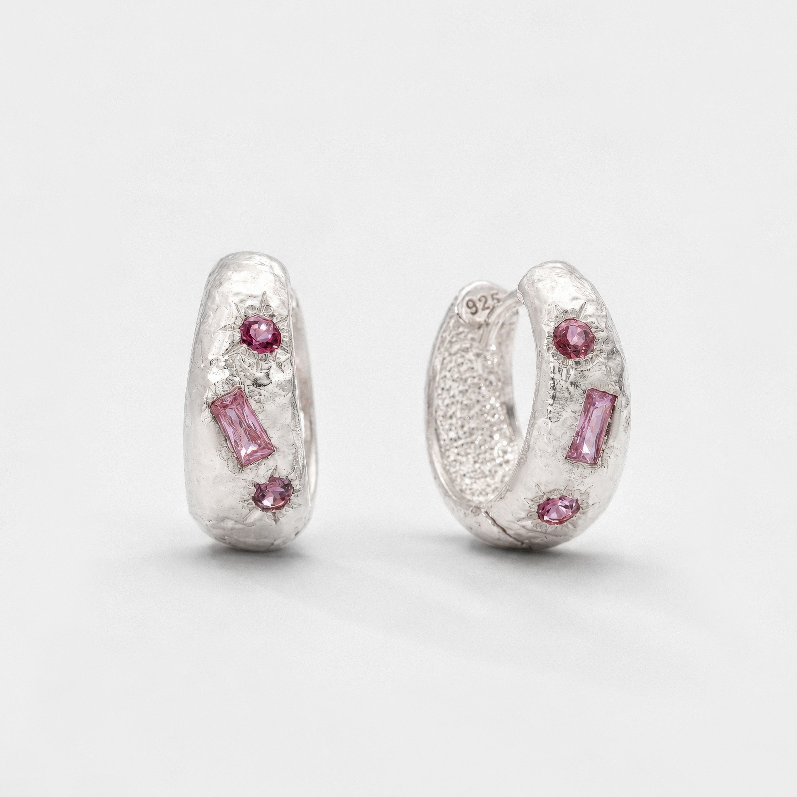 Carmen Hoops - Pink Zirconia