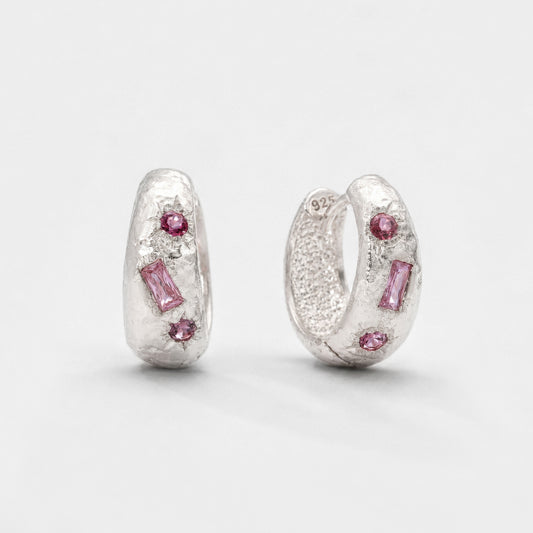 Carmen Hoops - Pink Zirconia