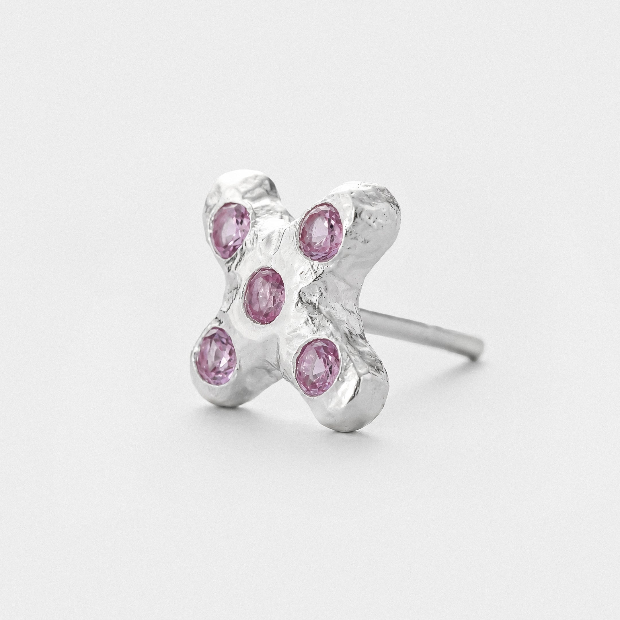 Juno Stud - Pink Zirconia