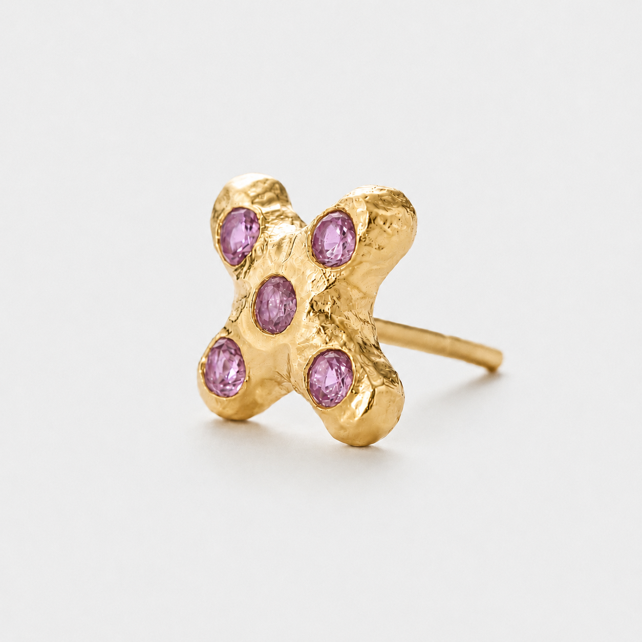 Juno Stud - Pink Zirconia