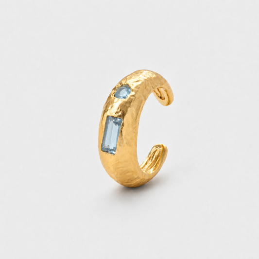 Capri Cuff - Blue Topaz