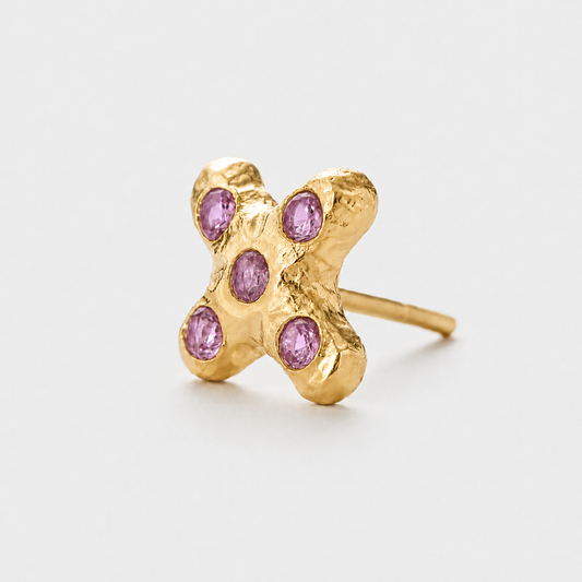 Juno Stud - Pink Zirconia