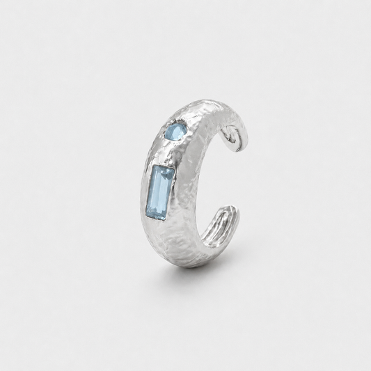 Capri Cuff - Blue Topaz