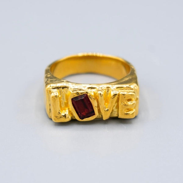 Wonky Love Ring - Gold