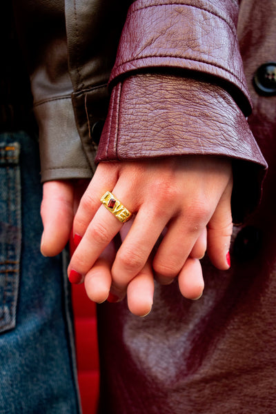 Wonky Love Ring - Gold